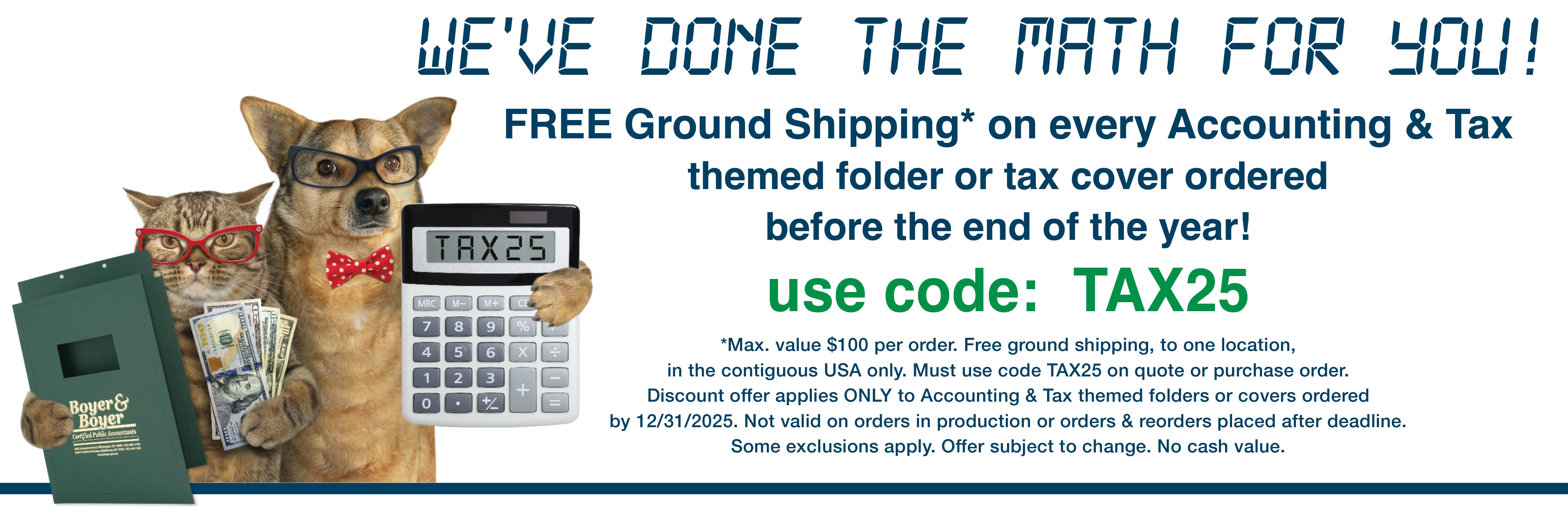 Save on Tax and Accounting Folders